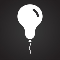 Poster - Ballon icon on background for graphic and web design. Simple vector sign. Internet concept symbol for website button or mobile app.