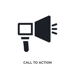 Wall Mural - call to action isolated icon. simple element illustration from technology concept icons. call to action editable logo sign symbol design on white background. can be use for web and mobile