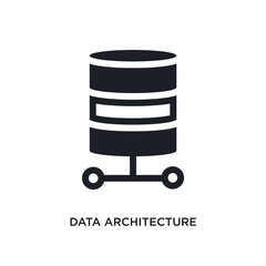 Poster - data architecture isolated icon. simple element illustration from technology concept icons. data architecture editable logo sign symbol design on white background. can be use for web and mobile