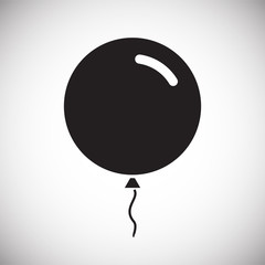 Poster - Ballon icon on background for graphic and web design. Simple vector sign. Internet concept symbol for website button or mobile app.