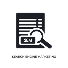 Poster - search engine marketing isolated icon. simple element illustration from technology concept icons. search engine marketing editable logo sign symbol design on white background. can be use for web and