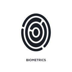 Poster - biometrics isolated icon. simple element illustration from artificial intellegence concept icons. biometrics editable logo sign symbol design on white background. can be use for web and mobile