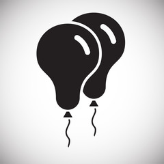 Poster - Ballon icon on background for graphic and web design. Simple vector sign. Internet concept symbol for website button or mobile app.