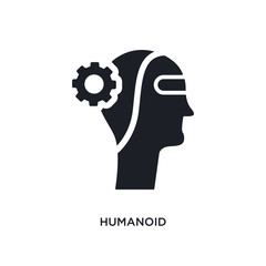 Poster - humanoid isolated icon. simple element illustration from artificial intellegence concept icons. huma