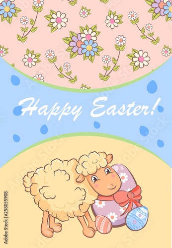Colorful Happy Easter Poster