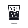 emulsion isolated icon. simple element illustration from cleaning concept icons. emulsion editable logo sign symbol design on white background. can be use for web and mobile