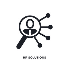 Wall Mural - hr solutions isolated icon. simple element illustration from general-1 concept icons. hr solutions editable logo sign symbol design on white background. can be use for web and mobile