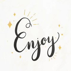 Poster - Enjoy life greeting card