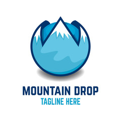 Wall Mural - Mountain drop logo