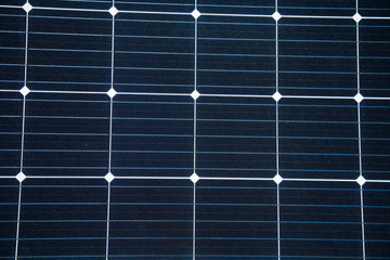 Closeup of a new solar panel. Renewabvle energy, ecological solution. Electricity generation. Clean sun energy.