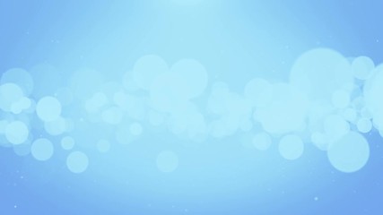 Blue bokeh particles animation seamless loop