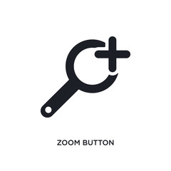 Poster - zoom button isolated icon. simple element illustration from ultimate glyphicons concept icons. zoom 
