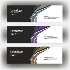 Wall Mural - abstract geometric design banner web template. Banner web design vector template