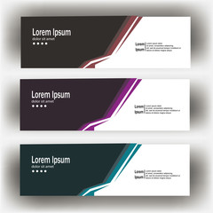 Wall Mural - abstract geometric design banner web template. Banner web design vector template