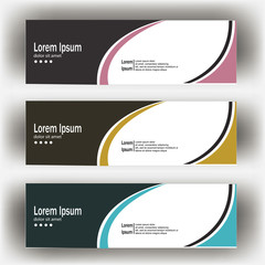 Wall Mural - abstract geometric design banner web template. Banner web design vector template