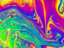 Psychedelic Background. Universe Of Flowers. Concept Art Design. Multicolored Background. Abstract Pattern.