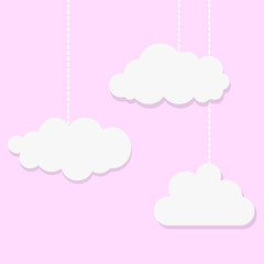 Leinwandbilder - Clouds icons set
