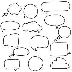 Wall Mural - Speech bubbles set