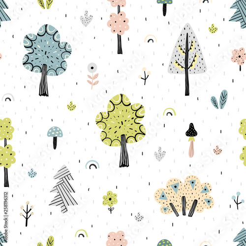 wzor-lasu-fantasy-skandynawskie-tlo-ilustracji-wektorowych