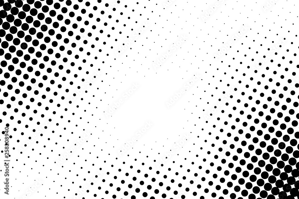 Vector comic book background. Halftone pattern in retro pop art style - obrazy, fototapety, plakaty 