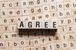 © Яна Василевская - Agree word concept