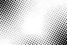 Vector Comic Book Background. Halftone Pattern In Retro Pop Art Style