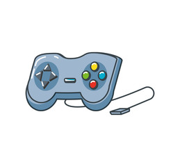 Sticker - video control game isolated icon