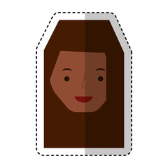 Sticker - young woman avatar character