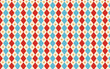 Circus blue and red Harlequin Classic vintage Wallpaper