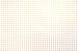 Shinning golden polka dots dynamic digital texture pattern abstract on white background. Graphic element for print and design.