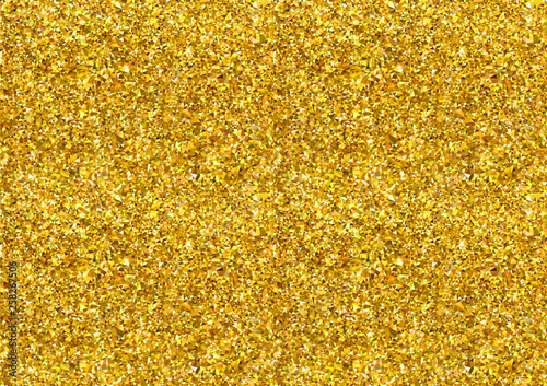 Abstract Golden Polygonal Textured Background - Triangular Mesh Pattern in Go...