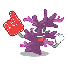 Sticker - Foam finger purple coral reef the shape mascot