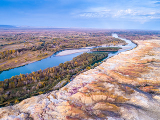 Wall Mural - Burqin Yadan landform China also known as Colorful Beach Irtysh River Burqin County Altay Prefecture Xinjiang China