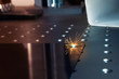 Closeup laser engraver working and engraving flat metal surface