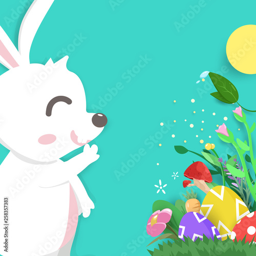 Easter greeting card, paper...