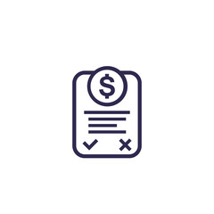 Poster - Online invoice icon