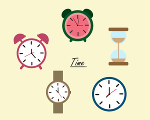 Time Flat Design