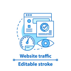 website traffic concept icon