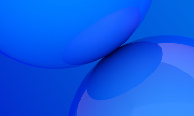 Poster - Abstract 3d render of spheres, minimalistic composition with geometric shapes, modern background design