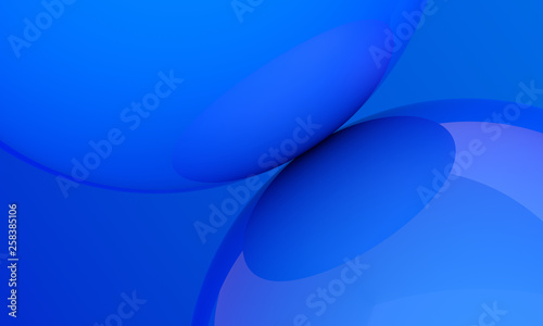 Fotomural Abstract 3d render of spheres, minimalistic composition with geometric shapes, m