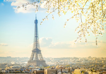 eiffel tour and paris cityscape