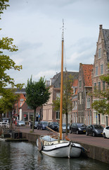 Wall Mural - Boote in Hoorn, Holland