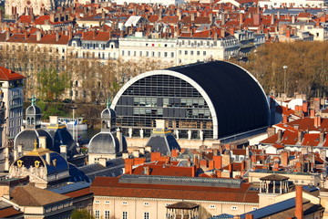 Wall Mural - LYON, hotel de ville et opéra