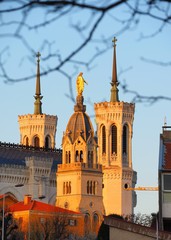 Wall Mural - basilique de Fourvière, à LYON en France