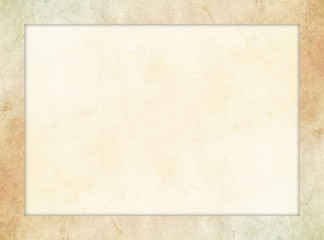 Wall Mural - an isolated picture frame with a tan stone texture and with a subtle parchment interior texture.