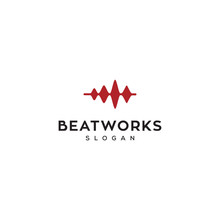 Music Beat Logo Design