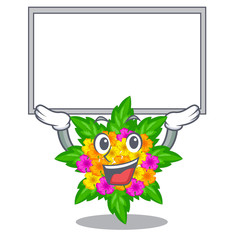 Sticker - Up board lantana flowers in the mascot pots