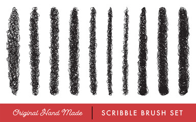 Handmade Scribble Brush Set for Texturing, Shading and Sketching