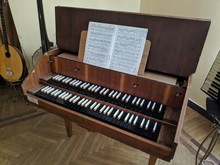 Vintage Harpsichord, Old Piano