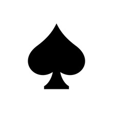 Playing Card Symbol Spades Drawings Icon, Vector, Logo